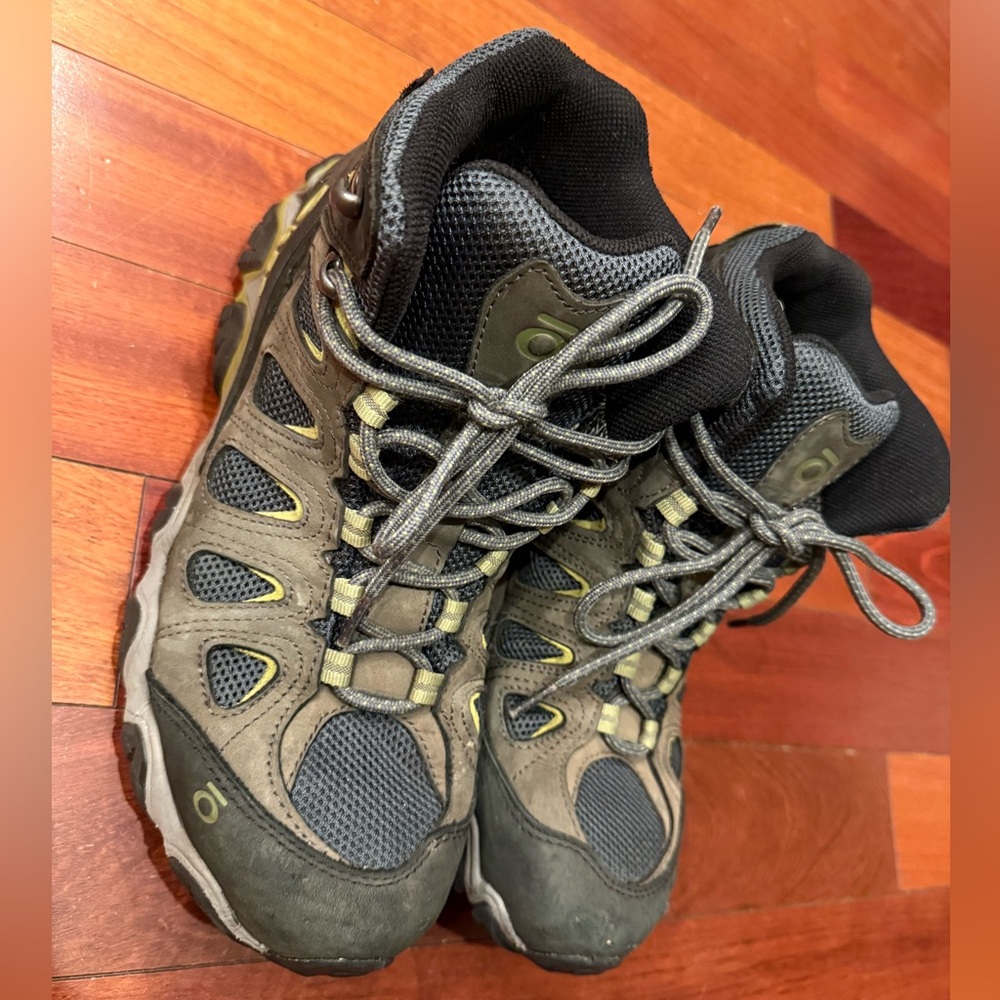 Oboz, Sawtooth II, Hiking Boots, 10.5, Waterproof, Boots, Green, Grey